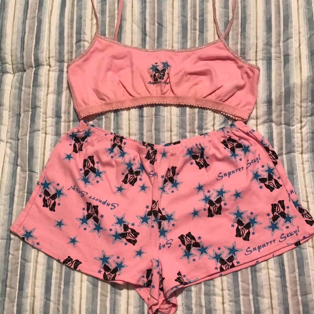CONSTELLATION PRIZE pink supurrr sexy cats pajama